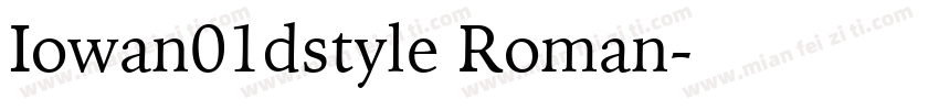 Iowan01dstyle Roman字体转换